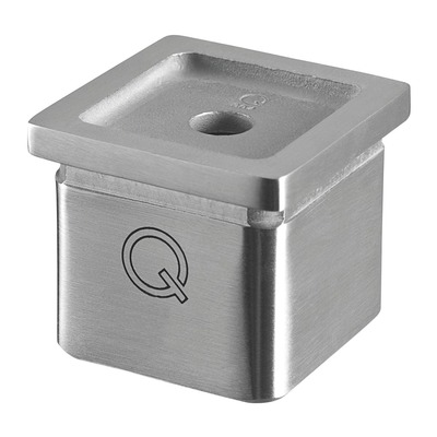 Support Plat Coudé Pour Main Courante Q-Railing – Tube INOX Argenté, Modèle 13.9320.042.12